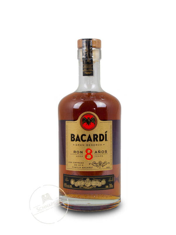 Produktabbildung Bacardi Rum 8 Anos Reserva Superior 40 % 0,7L Flasche