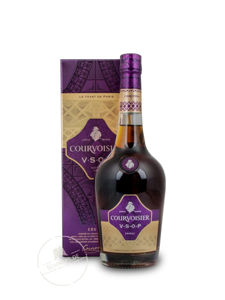 Produktabbildung Courvoisier Cognac V.S.O.P. Fine 40 % 0,7L Box mit Flasche