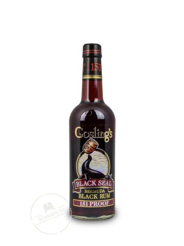 Produktabbildung Gosling’s Rum Black Seal 151 75,5 % 0,7L Flasche