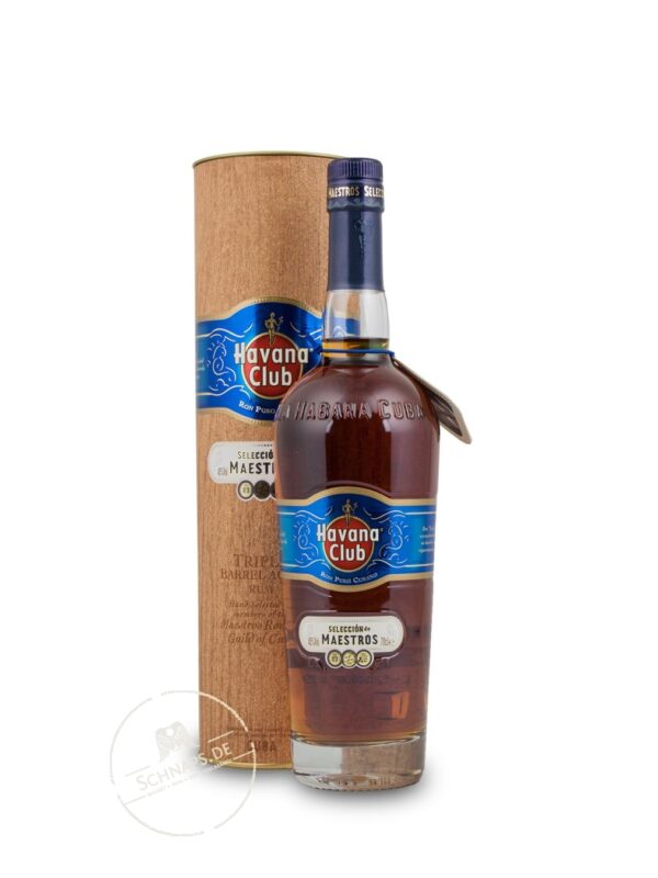 Produktabbildung Havana Club Rum Seleccion de Maestros 45 % 0,7L Box und Flasche